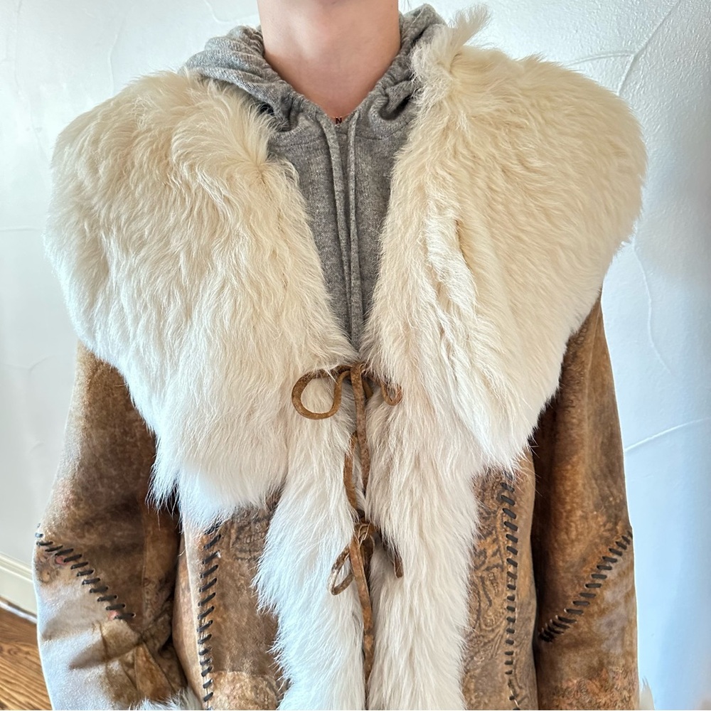 YVES SALOMON Shearling Long Coat🌸 - Picture 5 of 16
